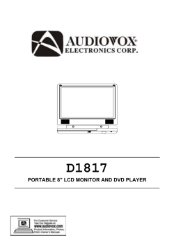 PORTABLE 8" LCD MONITOR AND DVD PLAYER