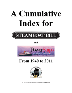 This is a publication of - Steamship Historical Society of America
