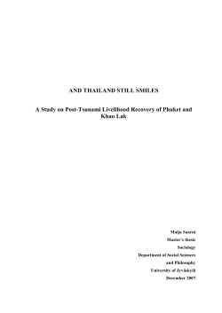 A D THAILA D STILL SMILES A Study on Post