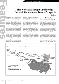 The New Asia-Europe Land Bridge&mdash; Current Situation