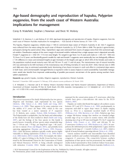 Age-based demography and reproduction of