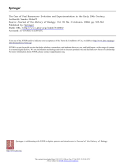 Springer - Biology Learning Center