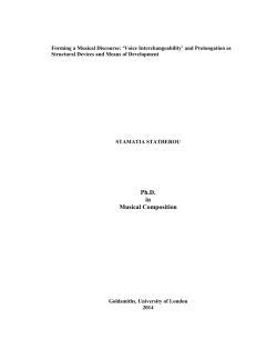 Table of Contents - Goldsmiths Research Online