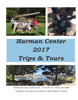2017 Travel Guide - Yakima Parks and Recreation