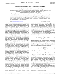 L.S. Tsimring, N.F.Rulkov, M.L.Larsen, M.Gabbay Repulsive