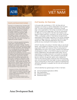Civil Society Briefs: Viet Nam
