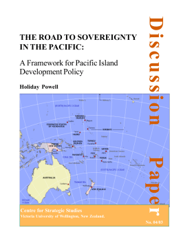 The Road to Sovereignty in the Pacific