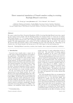 Direct numerical simulation of Nusselt number scaling in rotating