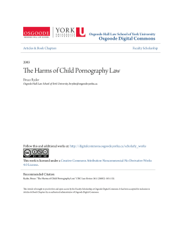 The Harms of Child Pornography Law