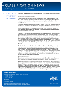 February 02, 2010 No. 02/2010 STATUTORY ALERT Means of