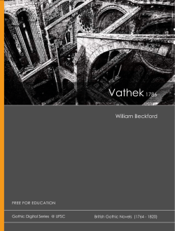 Vathek1786 - Repositório Institucional da UFSC