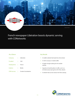 French newspaper Lib&eacute;ration boosts dynamic serving with