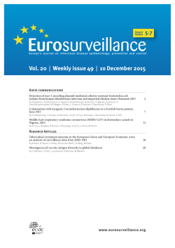 studies - Eurosurveillance