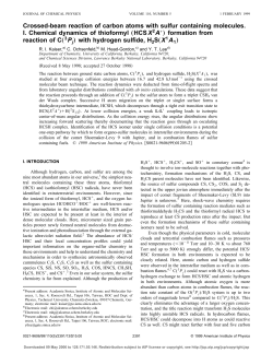 Crossed-beam reaction of carbon atoms with sulfur containing