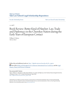 Better Kind of Hatchet - Yale Law School Legal Scholarship