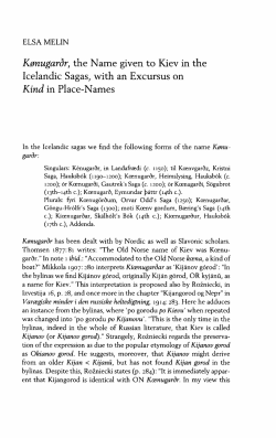Kønugardr, the Name given to Kiev in the Icelandic Sagas, with an