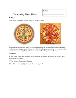 Comparing Pizza Slices