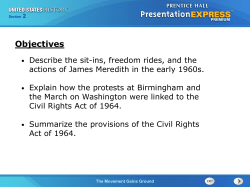 Objectives - Bridgewater Elementary School