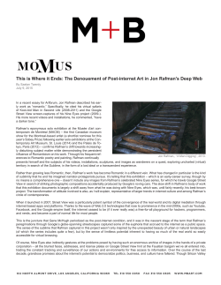 This is Where it Ends: The Denouement of Post-internet Art in