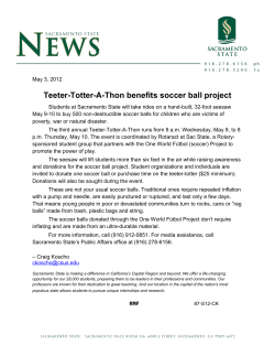 Teeter-Totter-A-Thon benefits soccer ball project