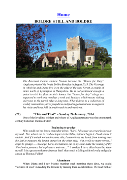 Boldre Still and Boldre September 2013 until