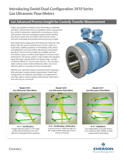 Introducing Daniel Dual-Configuration 3410 Series Gas