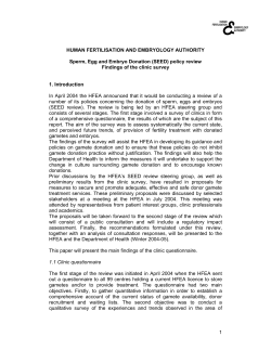 Findings of the clinic survey