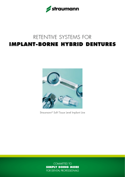Retentive systems foR IMPLANT-BORNE HYBRID