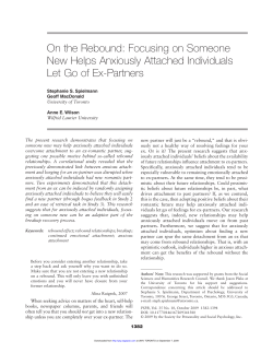 On the Rebound: Focusing on Someone New