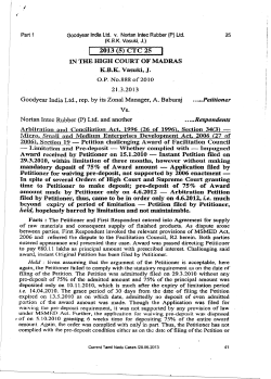 High Court Judgment on issues related to deposit of 75