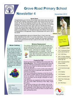 Newsletter 4 November 2013 V3