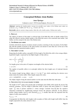 Conceptual Helium Atom Radius