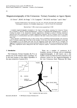 Magnetostratigraphy of the Cretaceous-Tertiary boundary