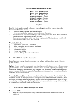 Package leaflet: Information for the user Brieka 25 mg Hard