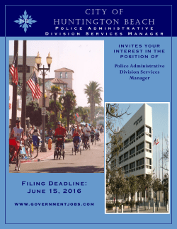 City of Huntington Beach - California Police Chiefs