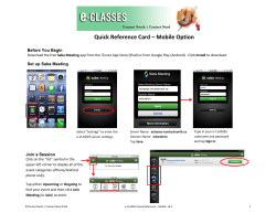 Quick Reference Card MOBILE v8.3