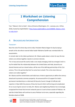 Worksheet on Grammar