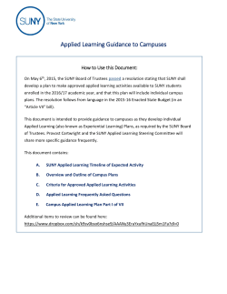 Applied Learning Guidance