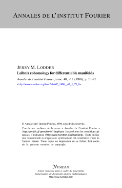 Leibniz cohomology for differentiable manifolds