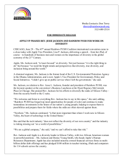 Apple VP Praises Rev. Jackson