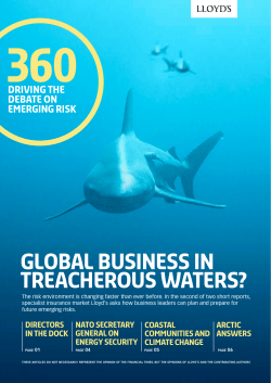 Global business in treacherous waters?