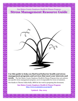Stress Management Resource Guide