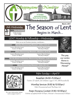 March 2017 Steppingstone - St. Stephen Lutheran Church