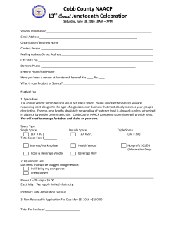 Cobb County NAACP 13 th Annual Juneteenth Celebration