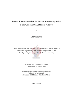 Image Reconstruction in Radio Astronomy with Non