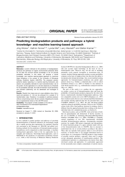 Predicting biodegradation products and pathways: a