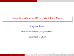 Phase Transition in 2D q-state Clock Model