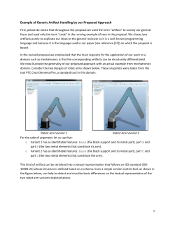 Example of Generic Artifact Handling by our Proposed Approach