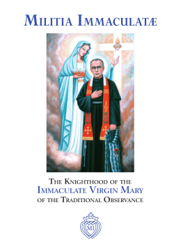 as PDF - Militia Immaculatae