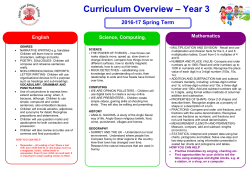 Curriculum Overview Spring 201617 PDF File